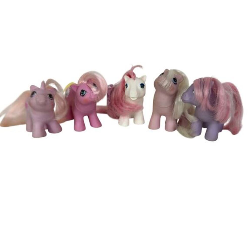 My Little Pony G1 Baby Tiddly Winks, Baby Blossom, Ember, Sundance,‎ Mittens Lot